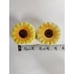 RARE VINTAGE NICE MCM MID CENTURY FIGURAL SUNFLOWER FLOWER SALT & PEPPER SHAKERS