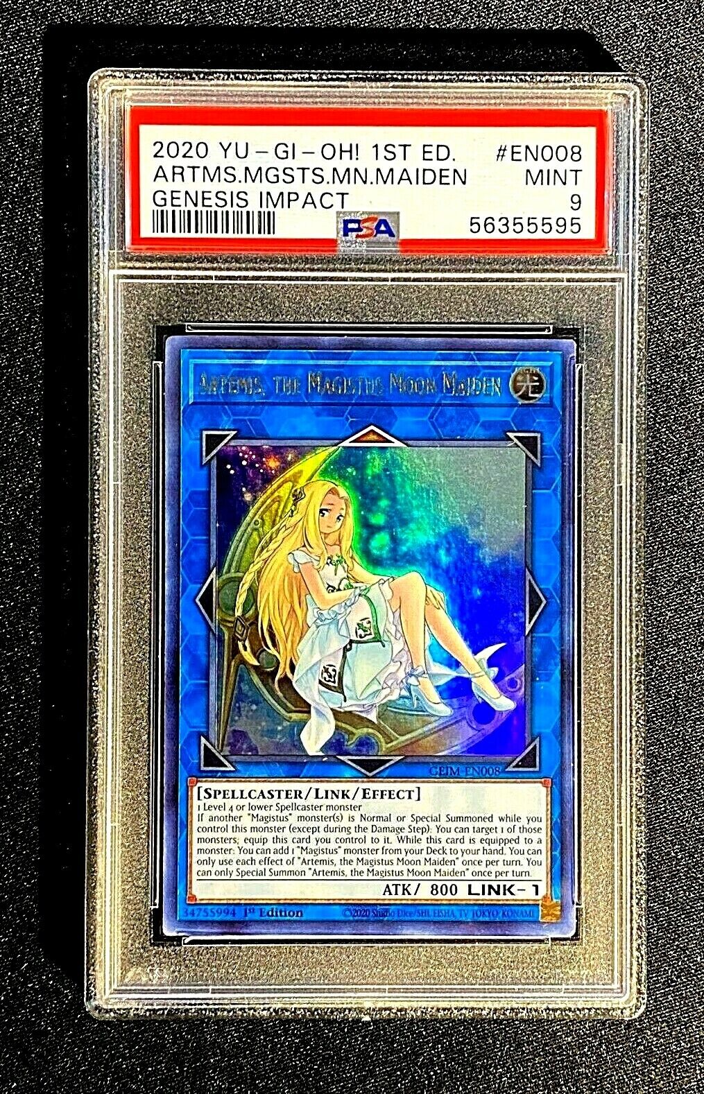 POP 1 ! PSA 9 1st Ed ARTEMIS MAGISTUS GENESIS MOON MAIDEN IMPACT GEIM-EN008 3121