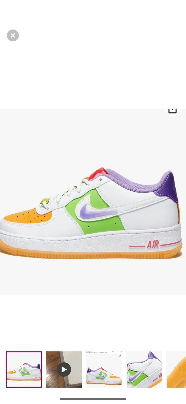 Nike AIR FORCE 1 LV8 1 (GS) youth size 6.5 unisex brand new with box .