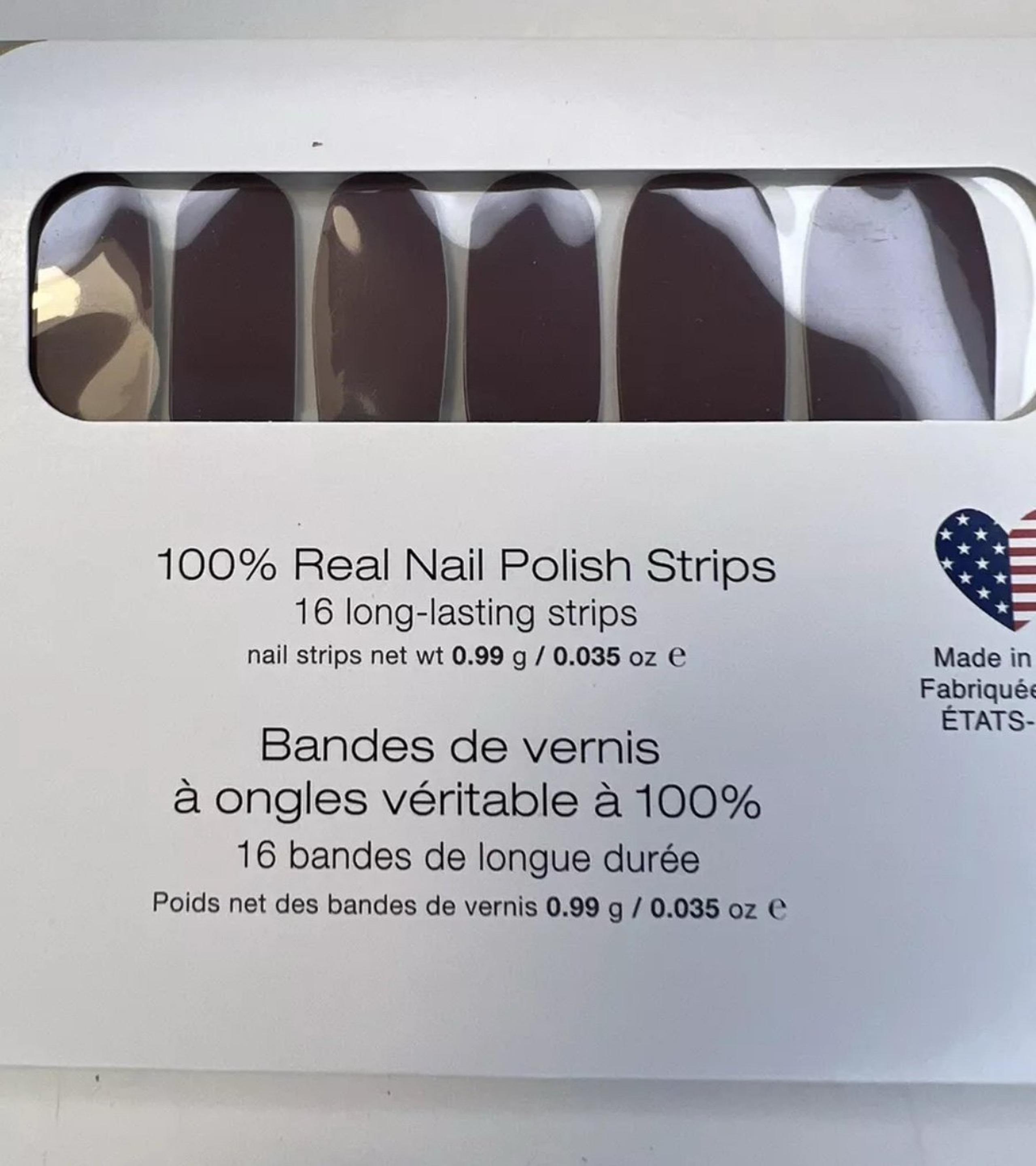 Color Street Real Nail Polish Strips  “Berlin It To Win It” Fingernail Press On