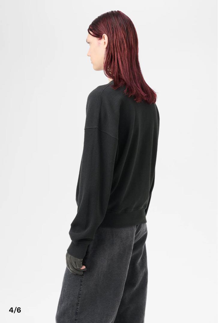 OUR LEGACY BALLON SWEATSHIRT Black Rib