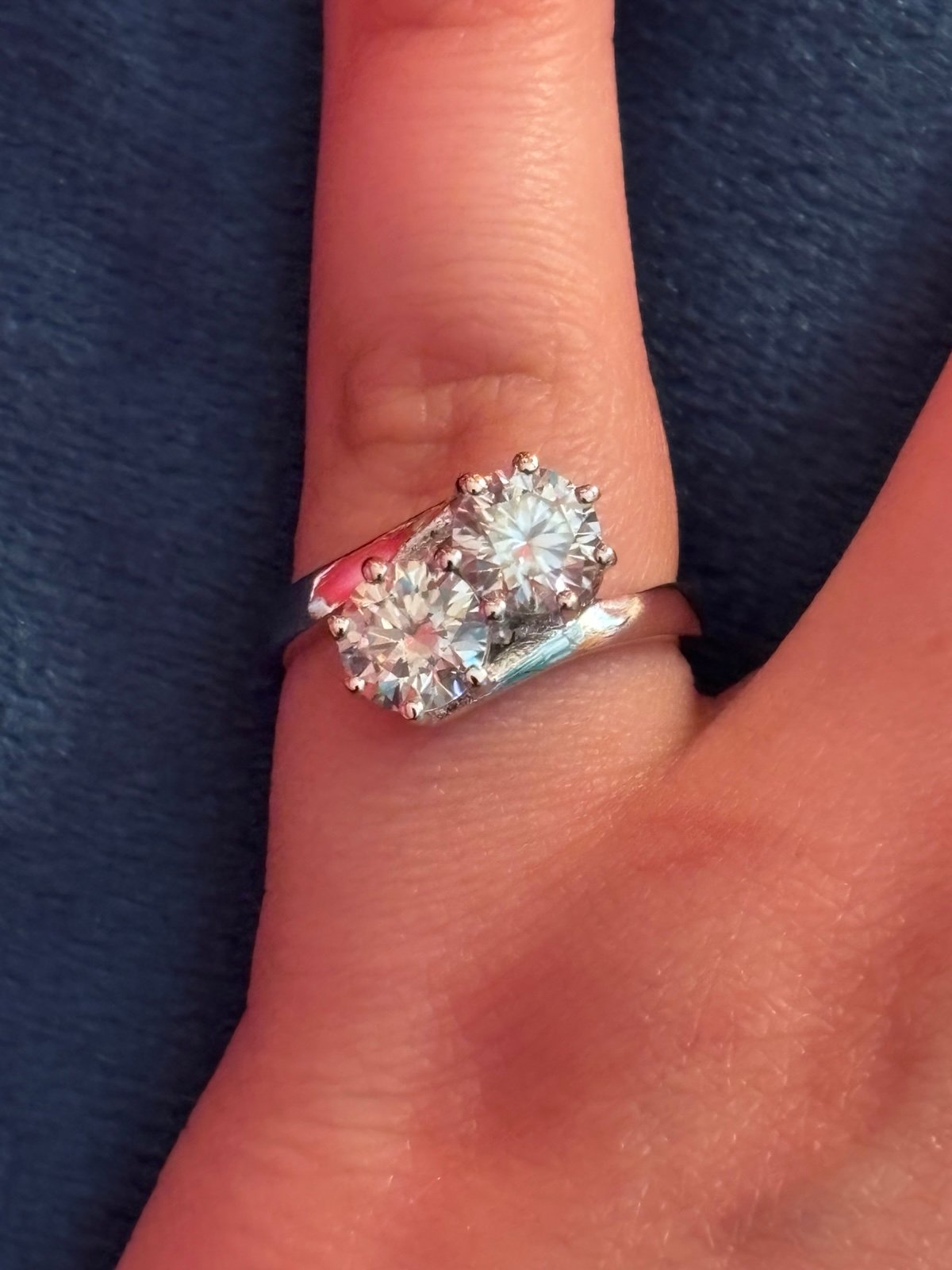moissanite diamond ring
