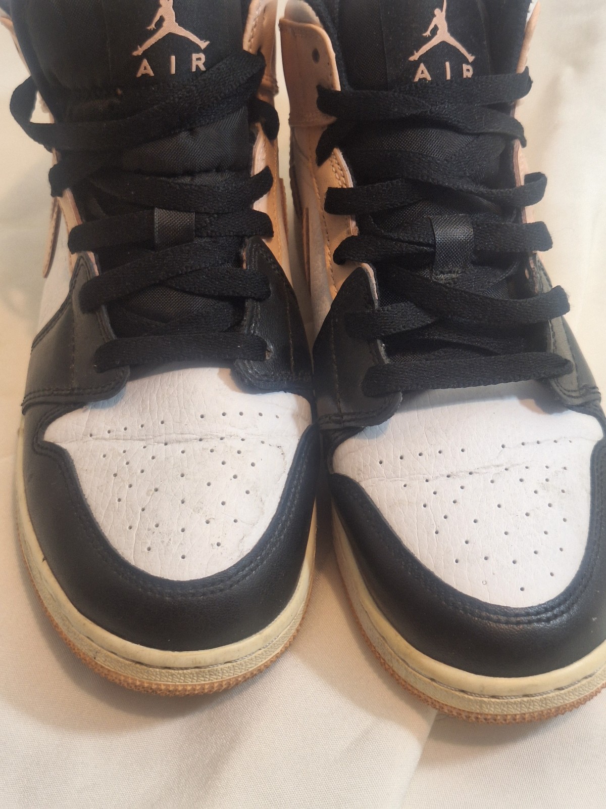 Air Jordan 1 Mid Crimson Tint Youth Sneakers Size 5.5Y