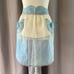 50’ Retro Blue Pink Cream Fancy Sheer Apron