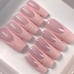 Gel Press on nails// Sweetie Pink