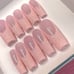 Gel Press on nails// Sweetie Pink