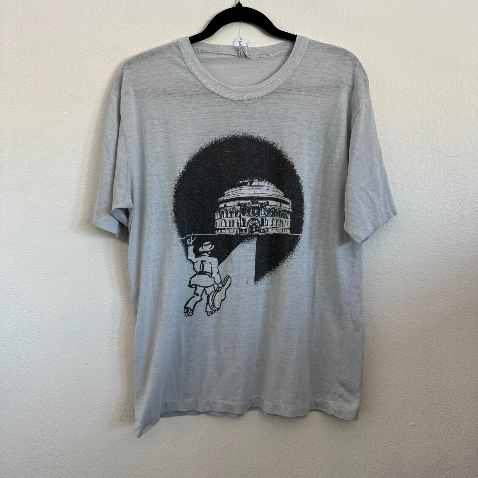 Vintage 80s 1988 Eric Clapton Royal Albert Hall UK Rock Band Tour Large T-Shirt