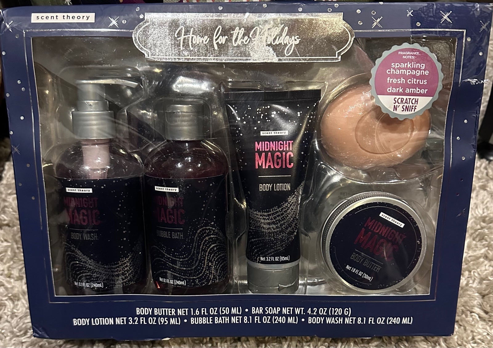 leisure Scent Theory - Midnight Magic Soap & Lotion Gift Set Beauty leisure Scent Theory - Midnight Magic Soap & Lotion Gift Set Beauty