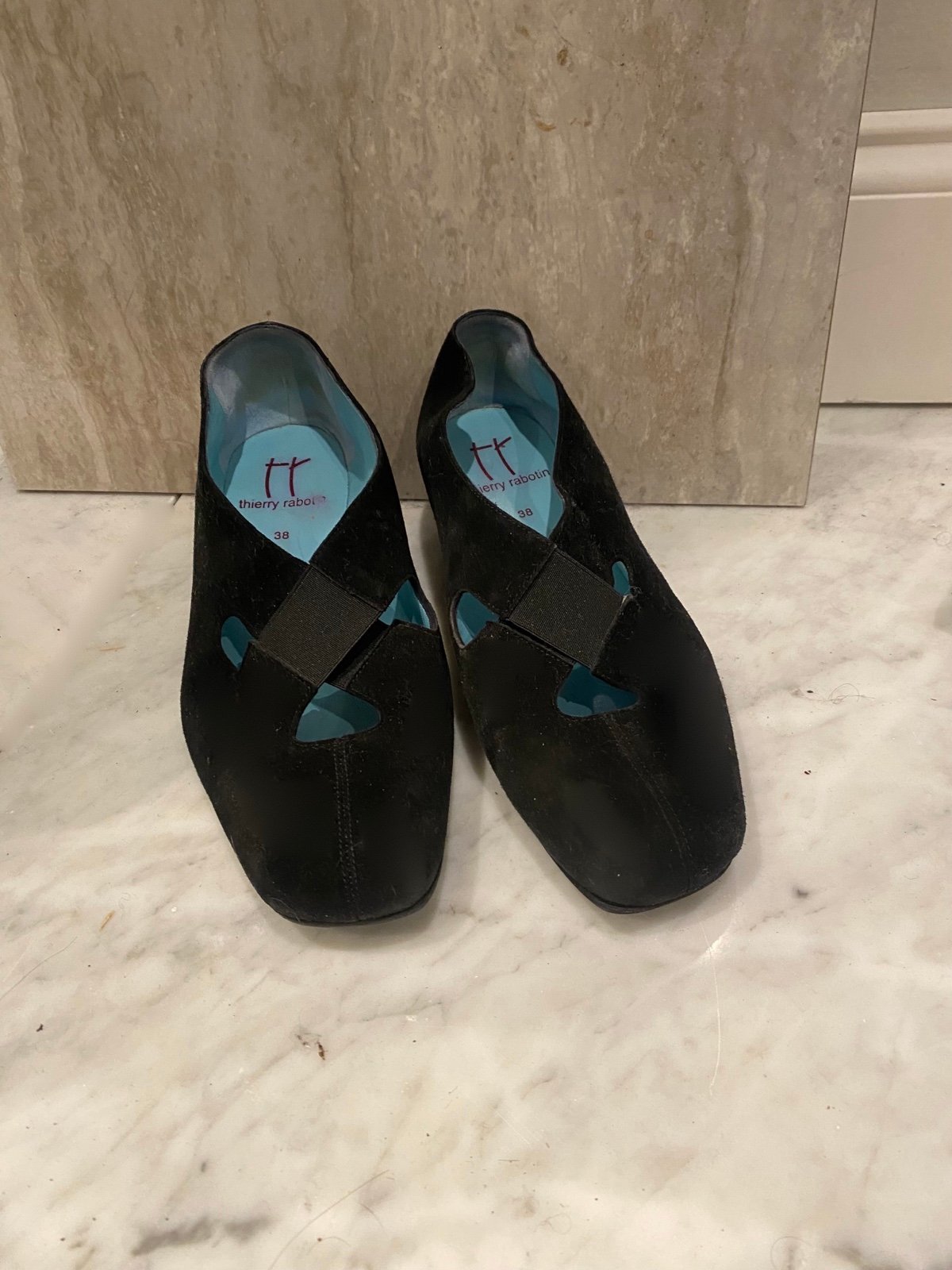 Thierry Rabotin- suede ballerinas with clover cut