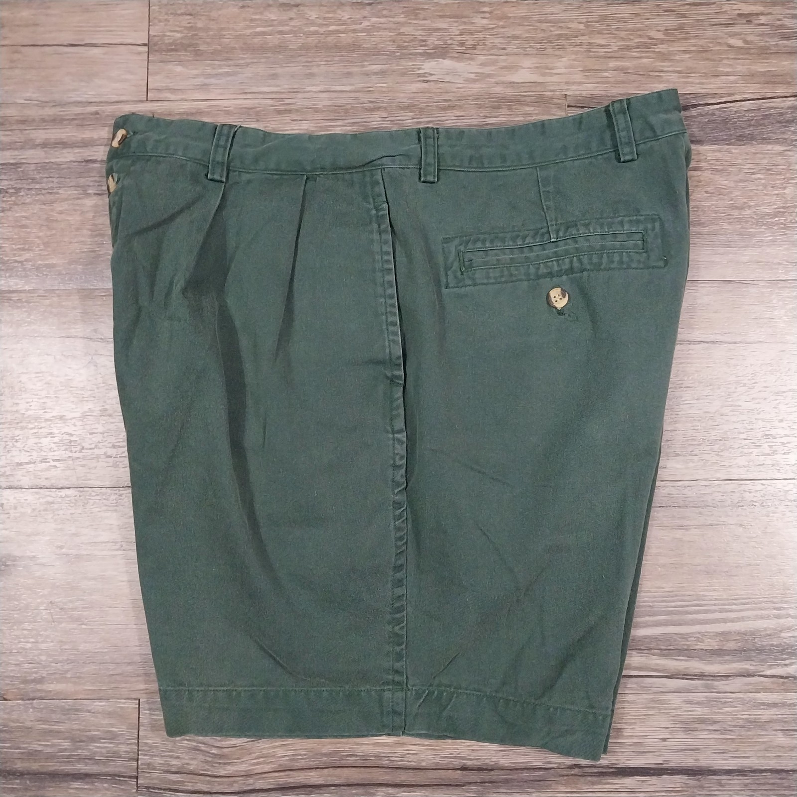 Christian Dior Monsieur Pleated Shorts Mens Size 36 Green Chino Shorts