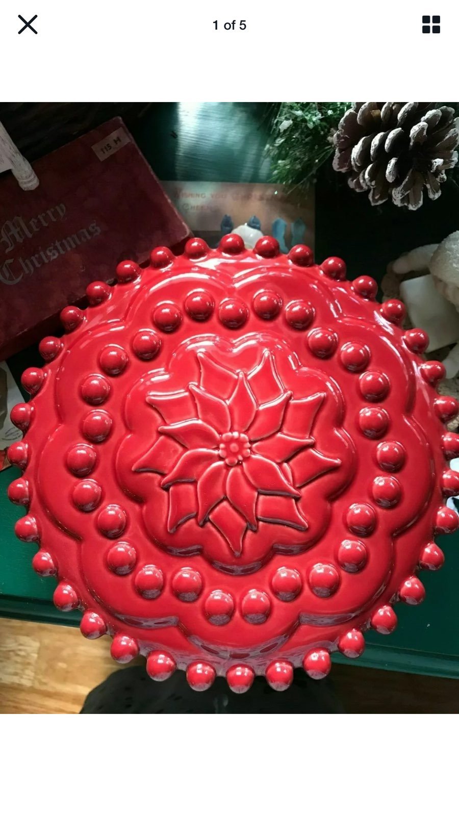 Southern Living Poinsettia cake mold
