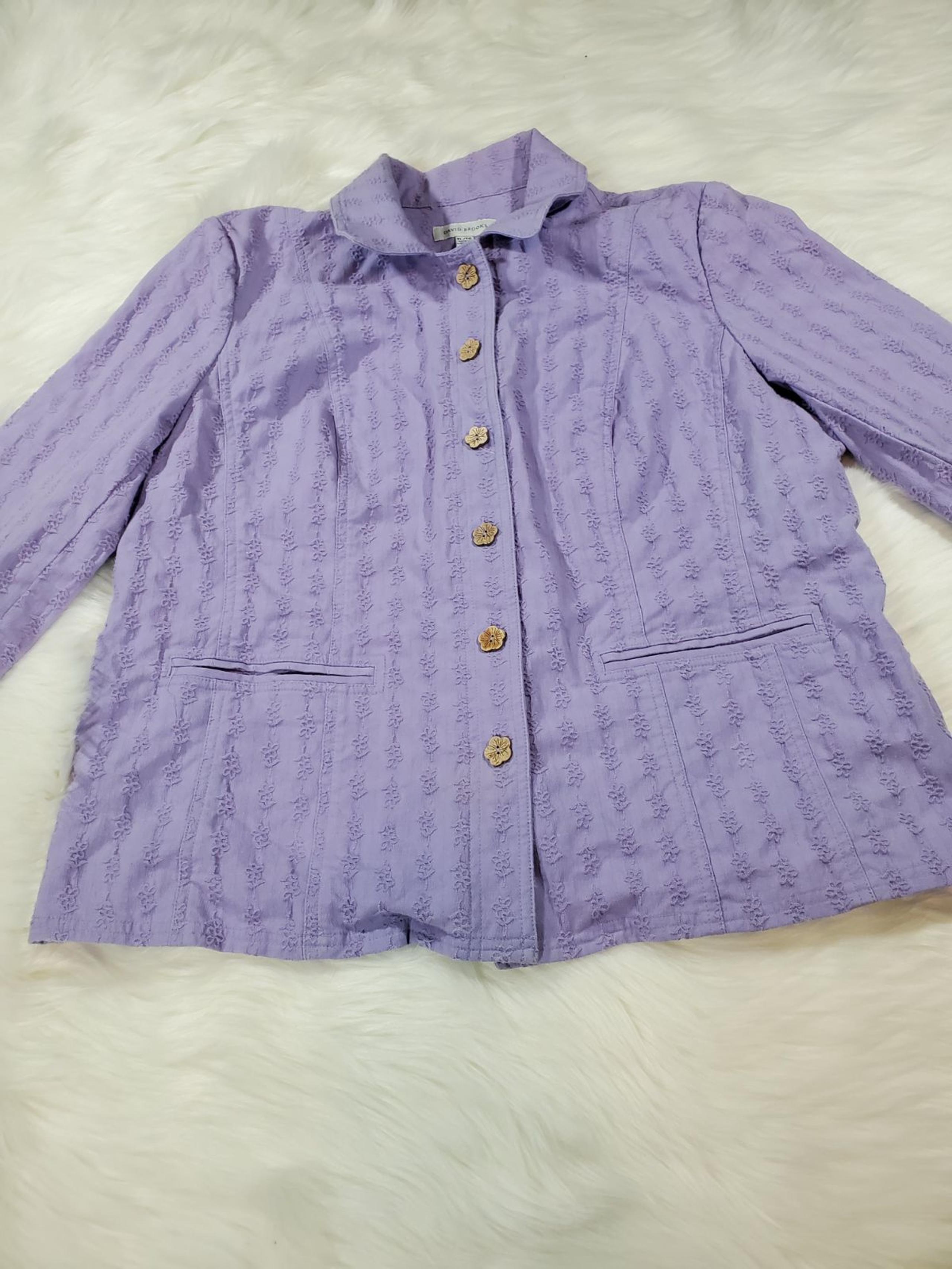 David Brooks blazer size XL embroidery