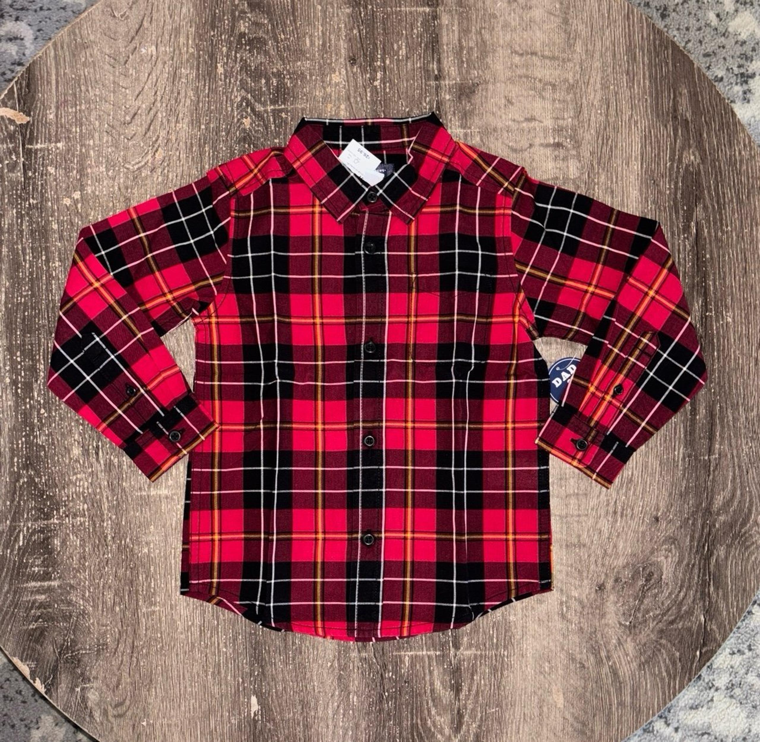 The Children’s Place Toddler Boy Long Sleeve Plaid Button Down Shirt