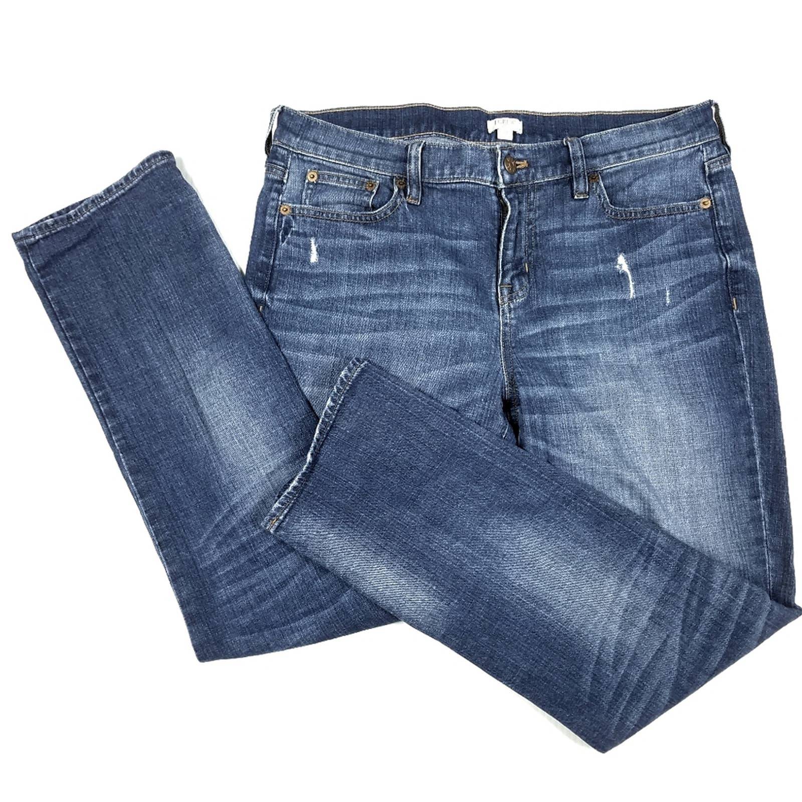 J.Crew Stretch Slim Blue Boyfriend Jeans