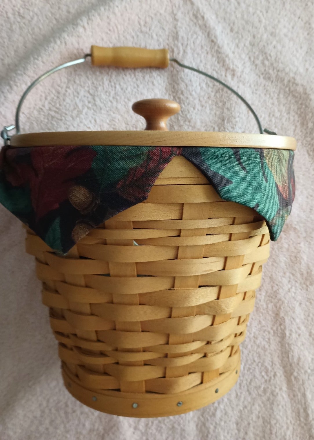 Longaberger Autumn Pail Set inc Lid. Great
