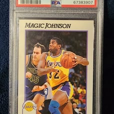 Magic Johnson psa nba hoops 91 lakers greatest pg history
