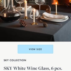Georg Jensen White Wine Set of 6 Glasses NIB
