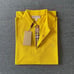 Authentic Burberry Men Casual Polo T-Shirt Gorse Yellow Medium