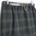 Vtg Wool Plaid Straight Skirt 10P 10 Petite Green Navy Blue Red Elastic Waist