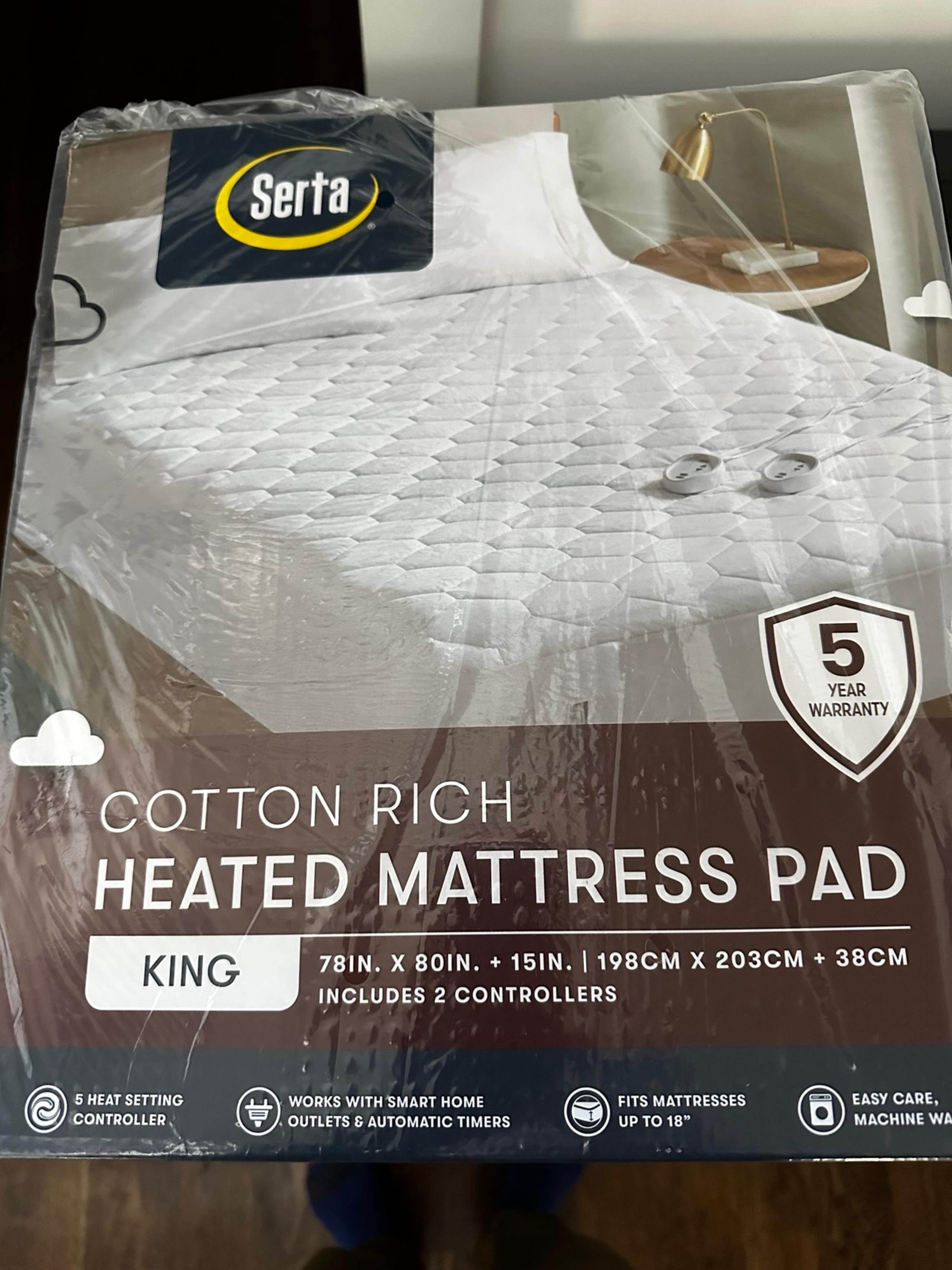 King Serta Heated Mattress Pad