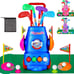 Toddler Golf Ball Game Play Set Sports Outdoor Toys Birthday Gift for Boys Girls