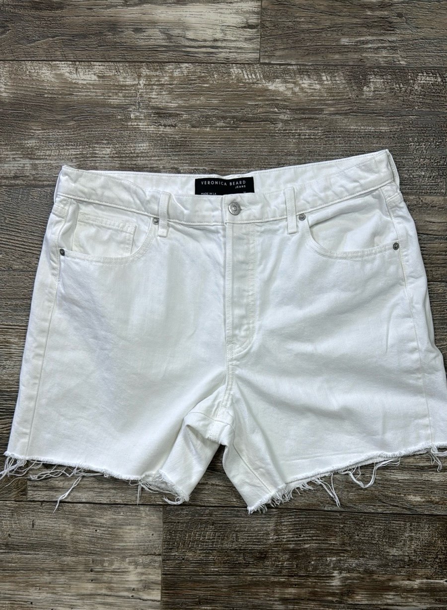 Veronica Beard White Women's Jean Shorts Made IN LA, 31
