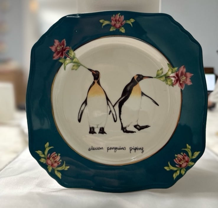NWT Anthropologie - Lou Rota Twelve Days of Christmas Dessert Plate