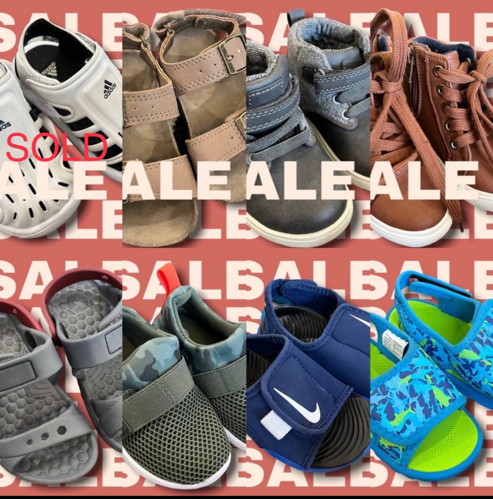 Size 6 assorted baby shoes