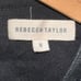 Rebecca Taylor Grey & Metallic Blue Paneled Tweed Flounce Dress Size 8