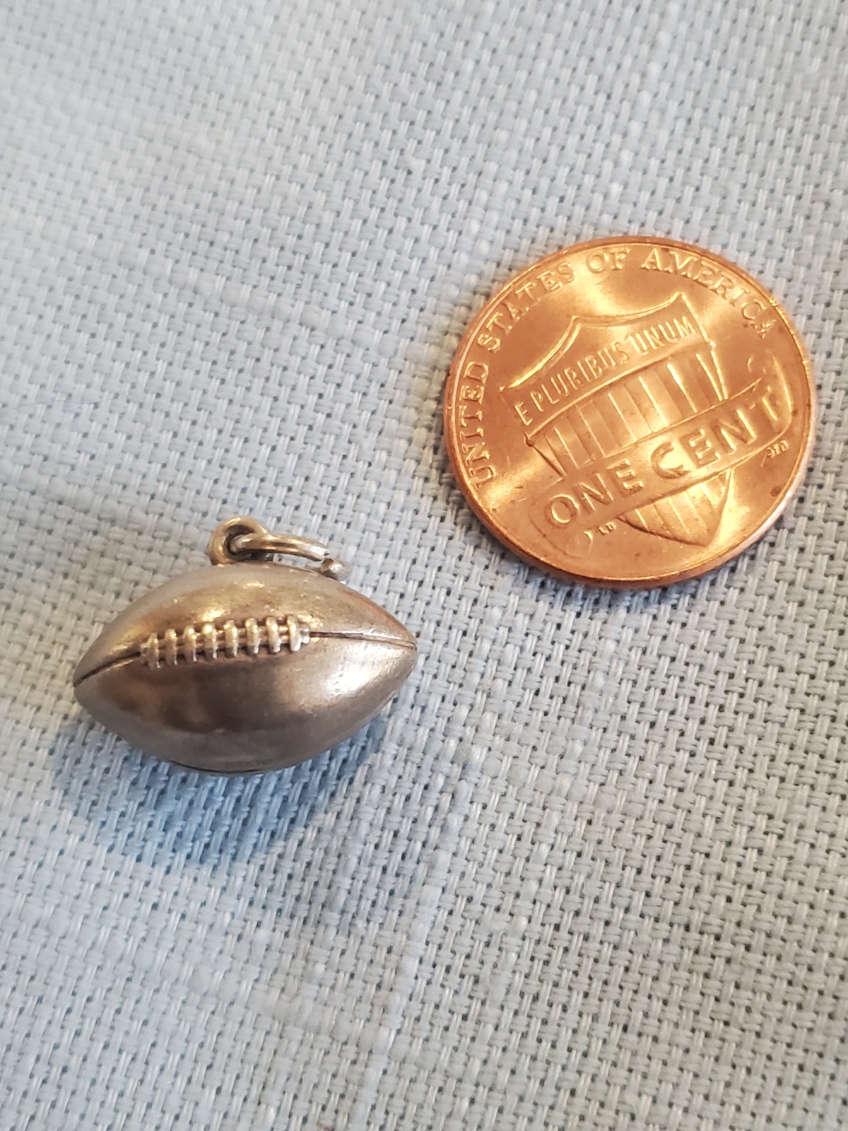 Vintage James Avery Football Charm. Sterling Silver