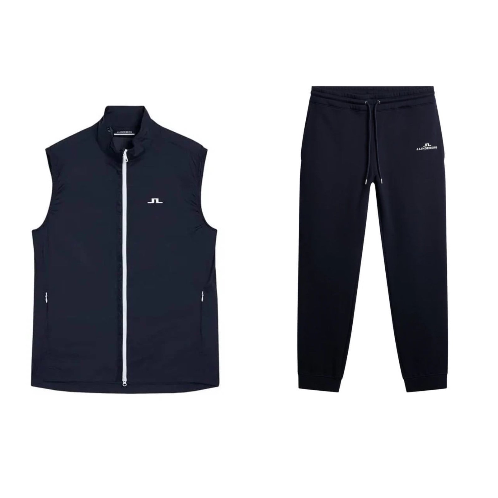 Bundle of New J Lindeberg Packabld Vest Large and Alpha Joggers Large