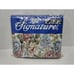 Vtg Signature 3-Piece Twin Size Sheet Set Blue & Pink Floral Polyester/Cotton
