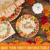 96Pcs,Thanksgiving Disposable Dinnerware, Plates, Paper Napkins, For 24 Guests