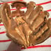 5 baseball gloves: 2 adult and 3 junior various brands