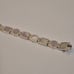 Vintage Jezlaine Sterling Silver Pink Mother of Pearl Geometric Link Bracelet