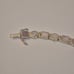 Vintage Jezlaine Sterling Silver Pink Mother of Pearl Geometric Link Bracelet