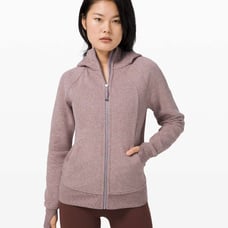 Lululemon Scuba Hoodie Light Cotton Fleece - Heathered Violet Verbena - Size 6