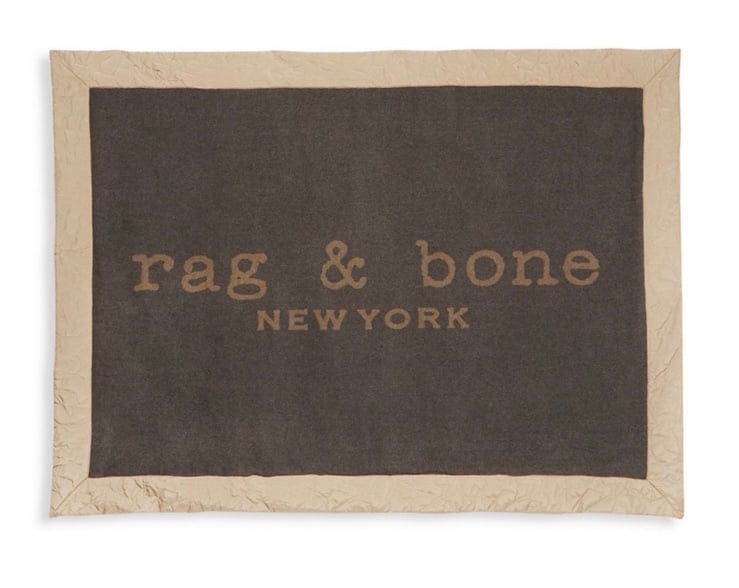 rag & bone Logo Wool Puffer Blanket