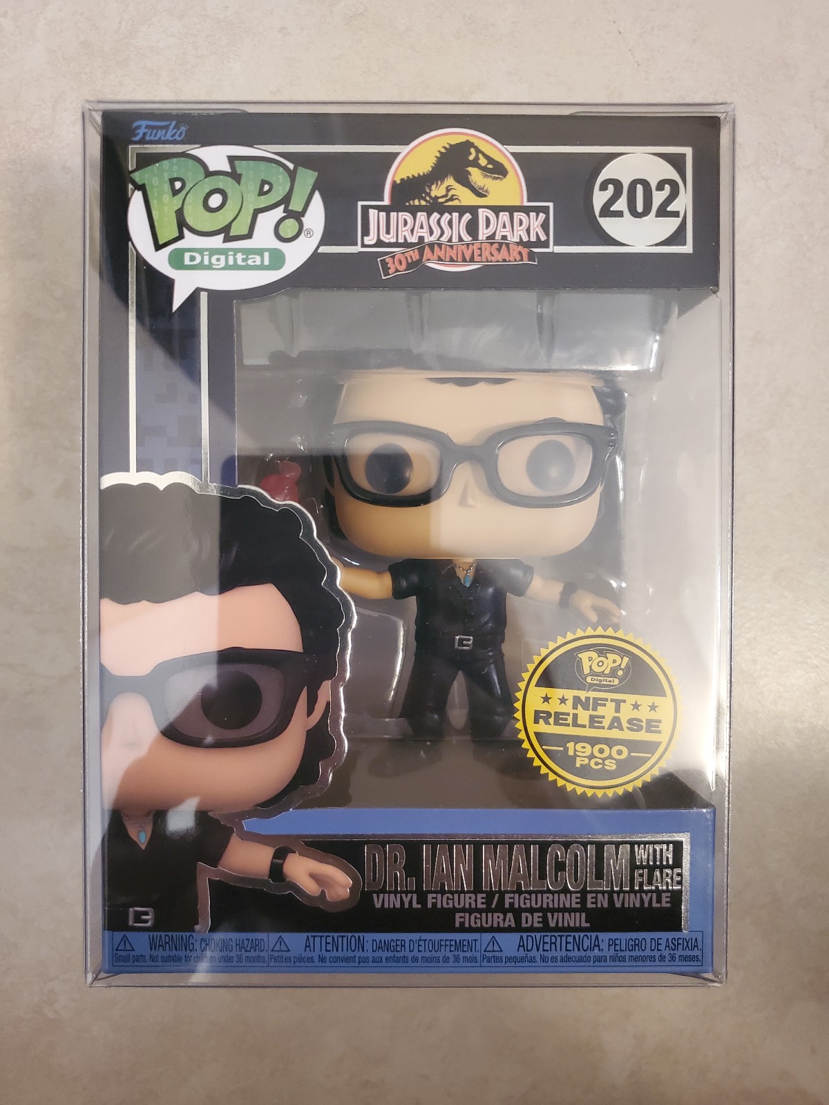 Funko Pop Dr. Ian Malcolm with Flare (NFT) #202