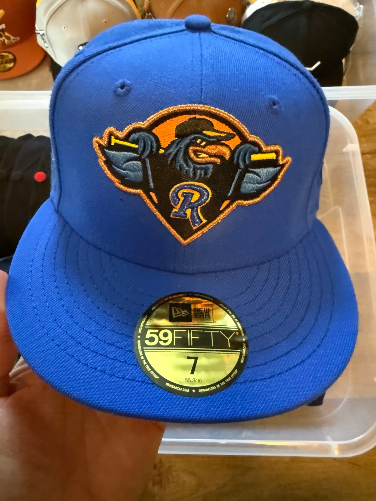 Myfitteds Exclusive MiLB Rochester new era hat size 7, deadstock