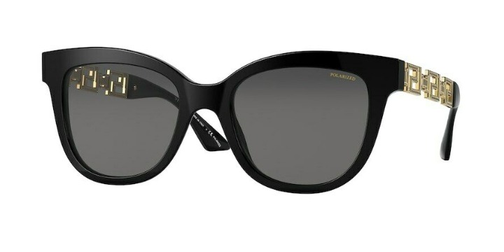 VERSACE VE4394 GB1/81 Black-Dark Gray Square Women's 54 mm Polarized Sunglasses