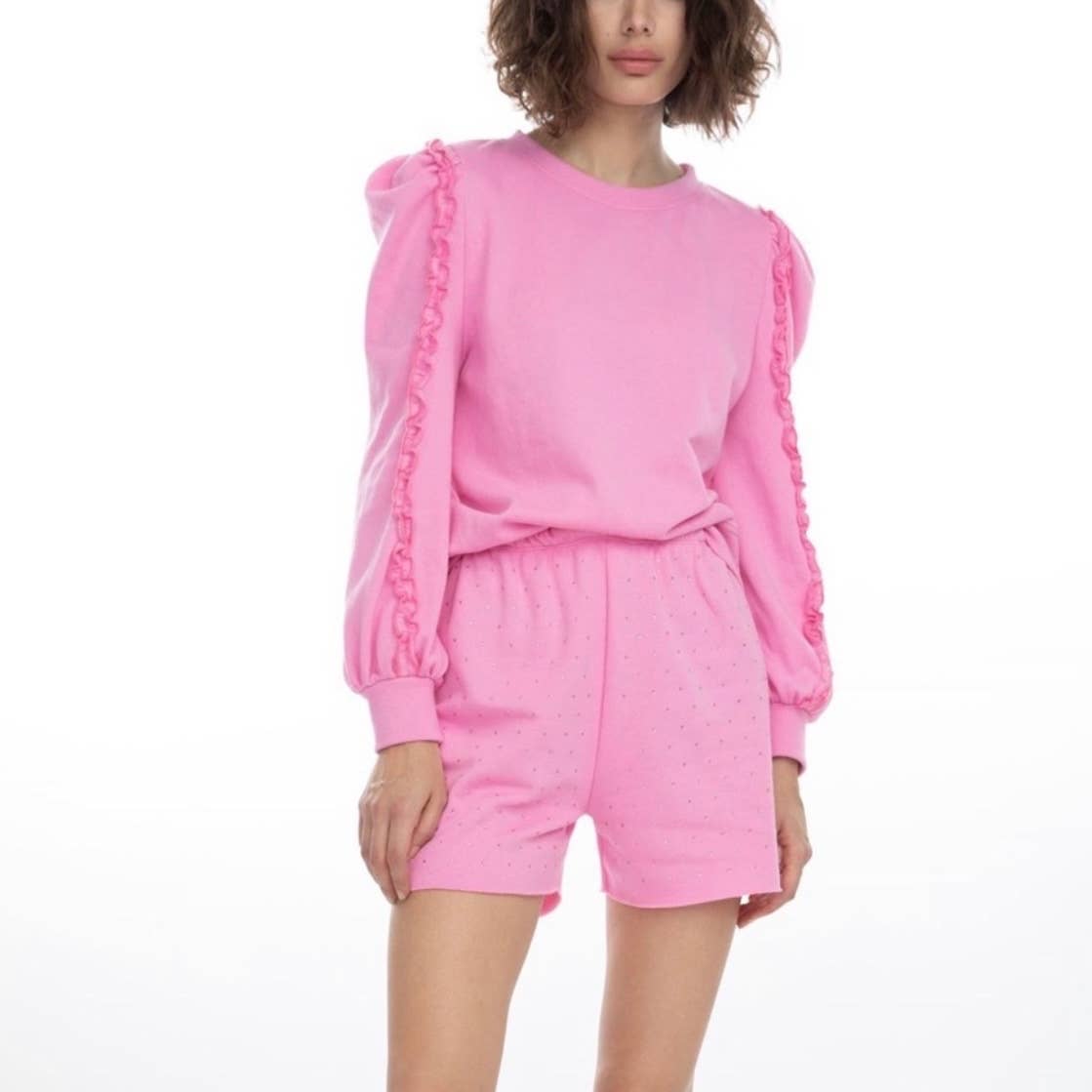 NWT Generation Love Aria Crystal Shorts Bublegum Pink Small