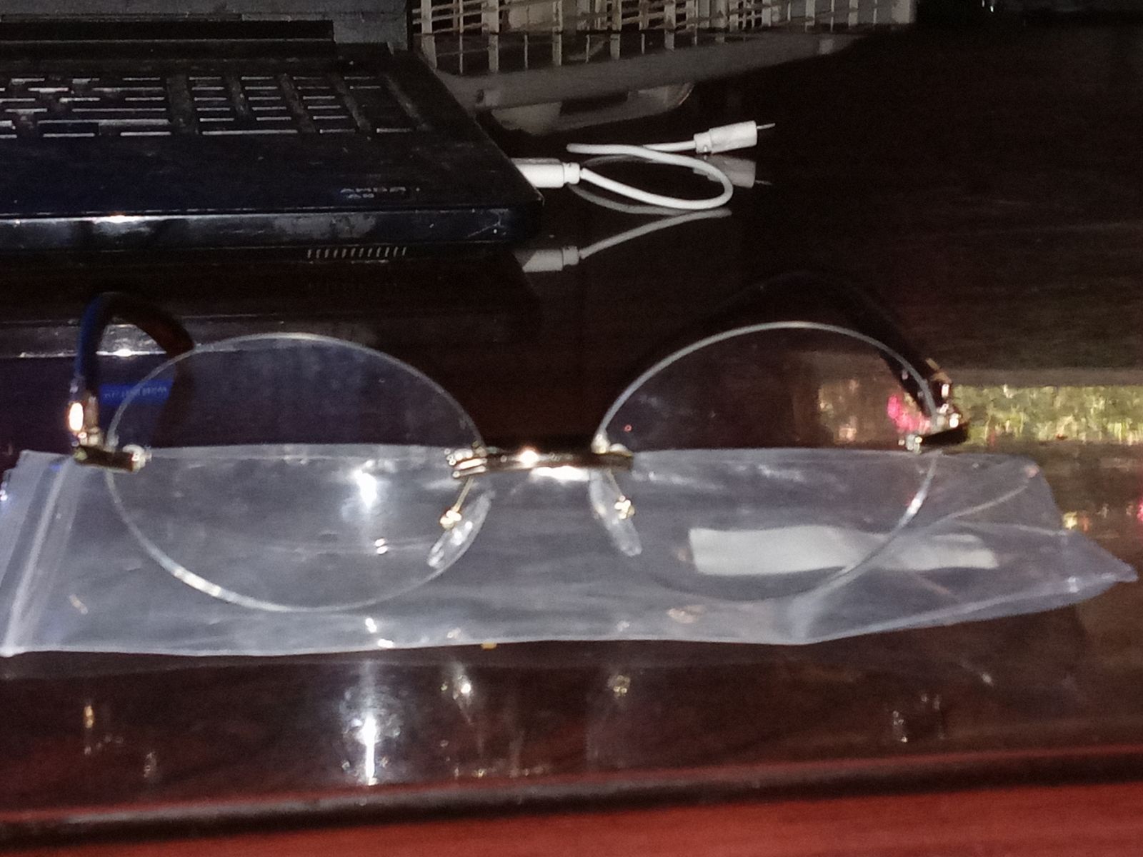 Gold glasses
