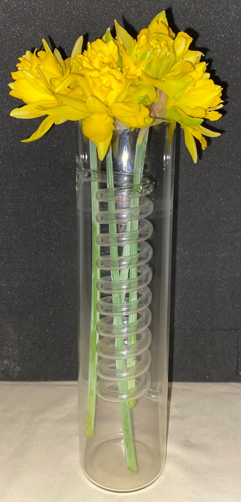 IKEA Sprial Glass Vase / Candle Holder