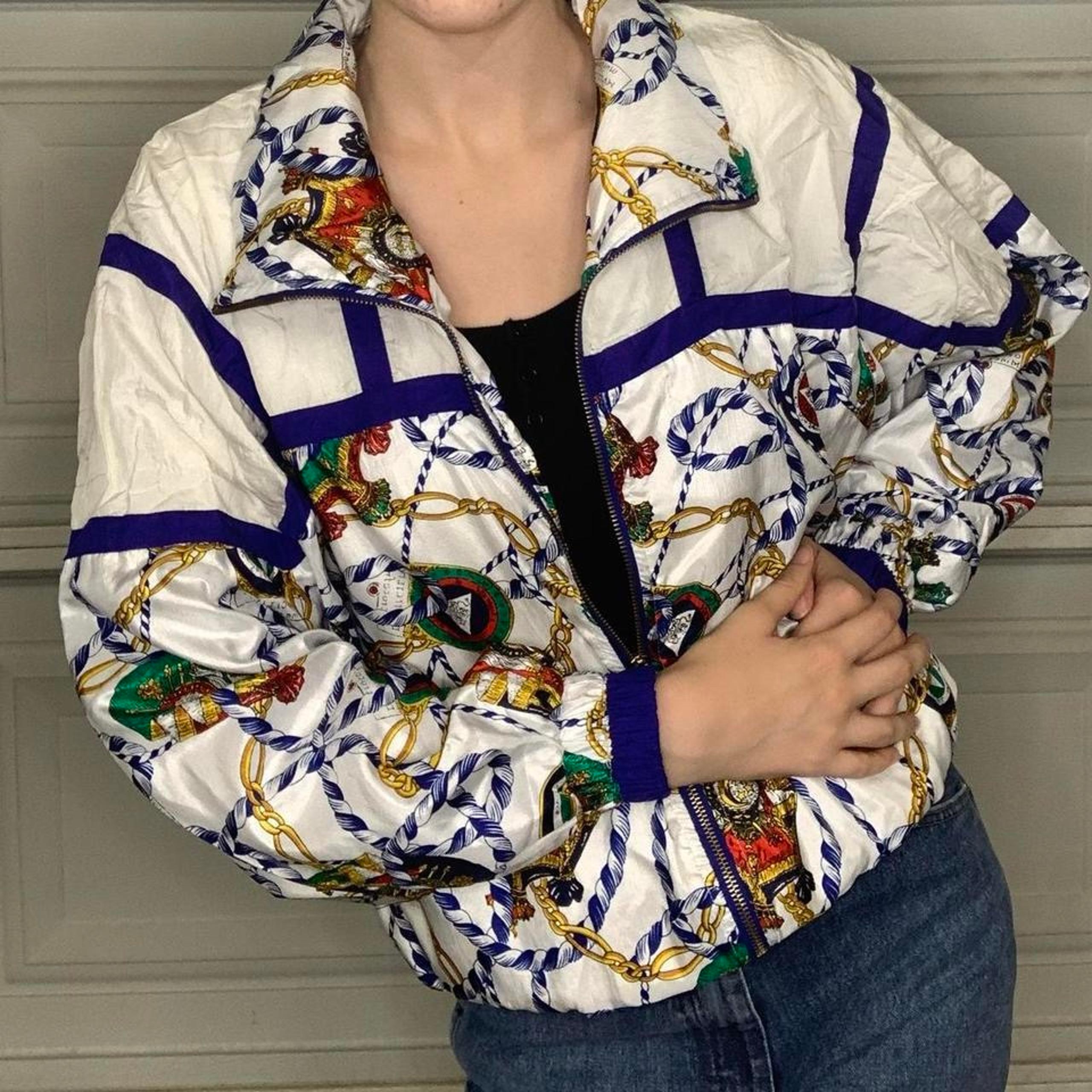 Lavon Women's Blue and White Jacket