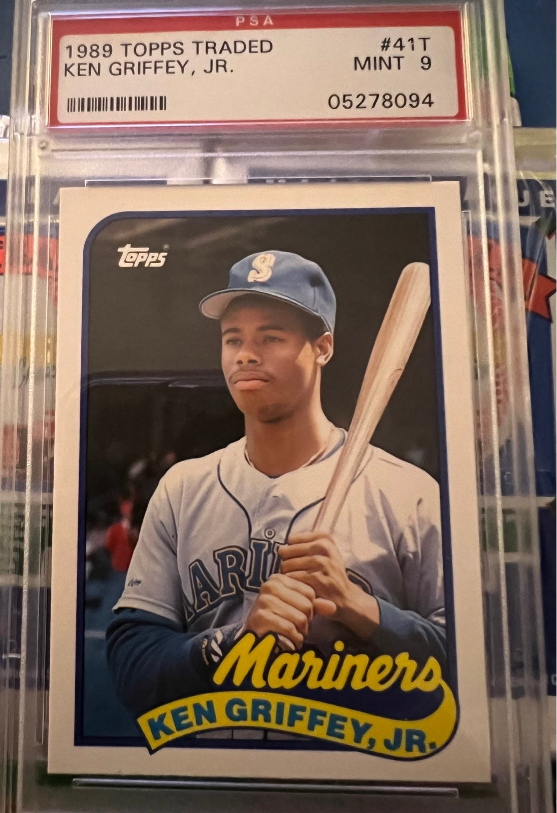 1989 Topps Traded #41T Ken Griffey Jr RC PSA 9 Mint Card Authentic Graded RARE