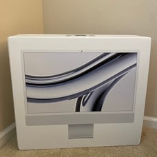 Apple iMac Box Only 24 2023 Model A2873 Silver EMPTY BOX ONLY