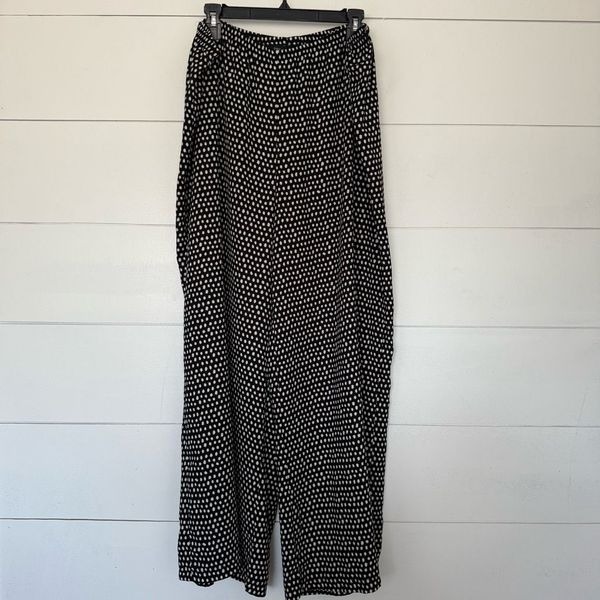 Zac & Rachel Women’s 2X Plus Size Stretchy Wide Leg Star Patterned Pants