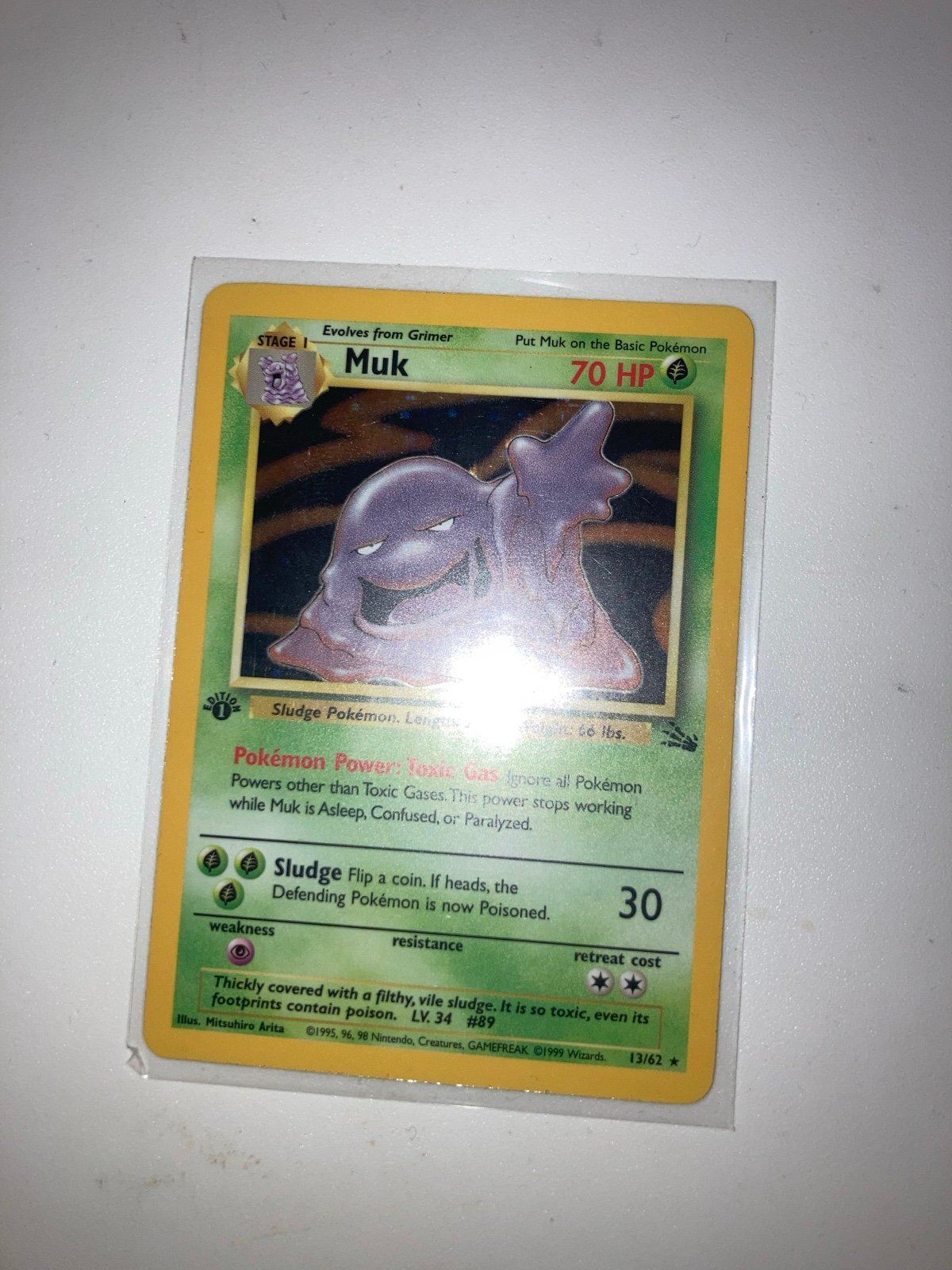 Pokemon Card Vintage Holo Fossil 1st edition