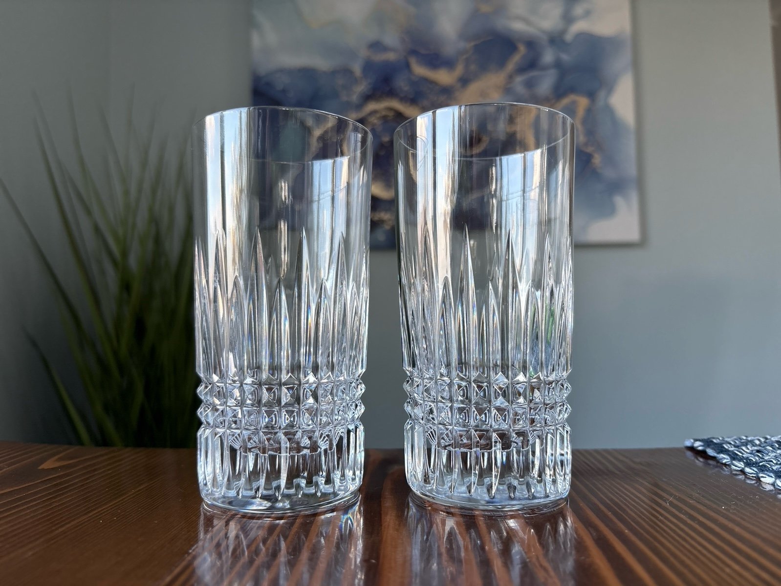 Waterford Lismore Diamond Highball tumblers